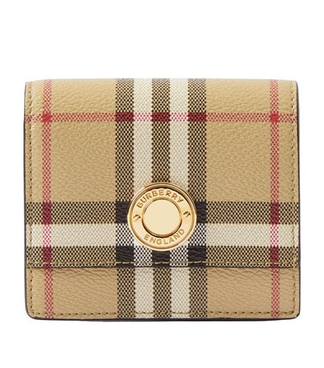 burberry london check folding wallet|Burberry wallet women.